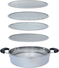 Soil Sifter with Handle – Includes 4 Replaceable Mesh Screens 3mm/6mm/9mm/12m…