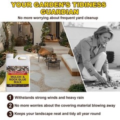 Resvion Rock Glue For Landscaping Electric Sprayer 1 Gal Ready-To-Use Mulch