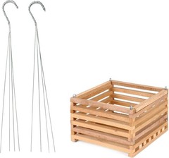 Sun Bulb 52720 Better GRO Square Cedar Basket 8