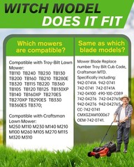 21 inch Mulching Blades, Lawn Mower Blade Replace Number for Troy Bilt Cub Ca…