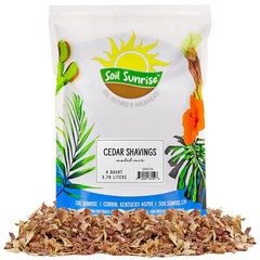 Natural Cedar Shavings Mulch / Bedding (4QT); Indoor / Outdoor Garden Pet Use