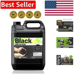 Black Mulch Dye Spray – 11,200 Sq. Ft. Coverage – Non-Toxic Solution