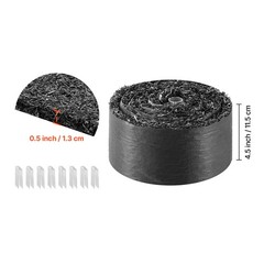 Uimoso Rubber Mulch Roll 4 Pack 120 x 4.5in for Landscaping Recycled Pathway Mat