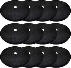 12 Pack 20.5 Inch Non-Woven Tree Mulch Ring Degradable Tree Protector Mat New