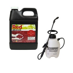 Peach Country Premium Mulch Color Concentrate and 1 Gallon Pump Sprayer
