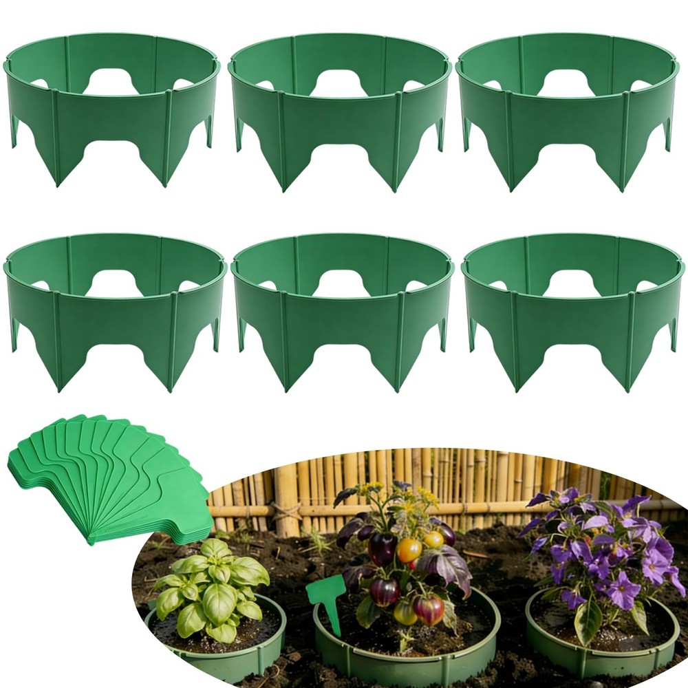 36 Pcs Planting Grow Rings Adjustable Plant Support Rings ，Interlocking G