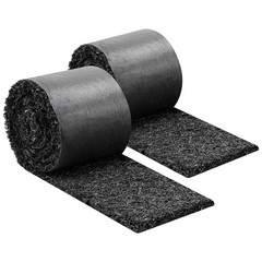 Uimoso Rubber Mulch Roll 140 x 5.5in for Landscaping Recycled 2 Rolls Mulch Mat