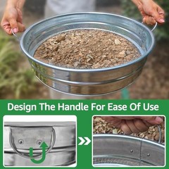 19” Extra Large Soil Sifter with Handles, Compost Sifter for With Handle