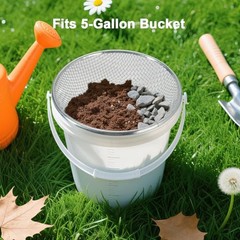 Garden Soil Sifter for Rocks Compost Sieve Garden 3PCS(1/8in,1/4in,3/8in)