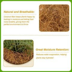 MAQIHAN Natural Coconut Husk Fiber – Organic Silk for Brown