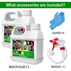 Mulch Glue, 64oz Concentrate Gravel & Rock Stabilizer for 64 oz, Clear