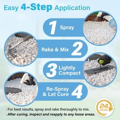 Vynlock Mulch Glue For Landscaping 64 Fl Oz Rock Glue Spray Fast-Drying Strong