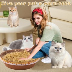 Wnj Natural Wheat Straw – 1 Lb Dry Straw Soft 100 Natural Straw Bale For Animal