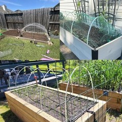 Garden Hoops Sunwuk Greenhouse Hoops for 2.5-5.5ft Wide Raised M SIZE 60pcs