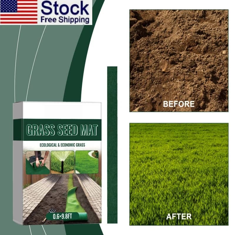 Green Ecological Blanket Plant Green Seed Growth Planting Landscape Lawn Blanket