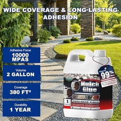 Mulch Glue, Rock Glue for Landscapinglon Gravel Glue Strong Adhesion of 2 Gal