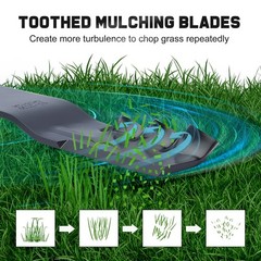 Grasscool SS5000 Timecutter 50 inch Deck Toro Mower Mulching Blades | Fits OE…