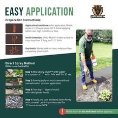 Lockscape Sticky Mulch Glue for Landscaping (64 Ounce) – Lasts Up to 2 Years, No