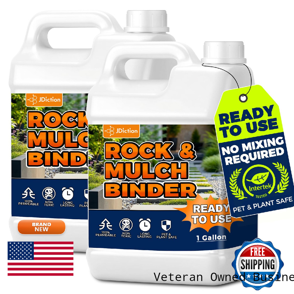 Jdiction Mulch Binder 2 Gallon – Binder For Bark Driveway Pea –
