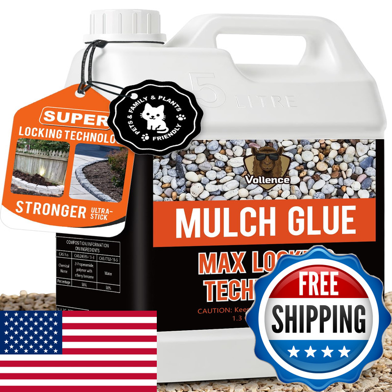 Vollence 1.3 Gallon Ready To Use Mulch Glue For Landscapingrock Glueno Dilution