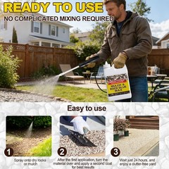 Resvion Rock Glue For Landscaping Electric Sprayer 1 Gal Ready-To-Use Mulch