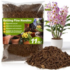 11 Oz Pine Needle Mulch for Orchid – MAQIHAN Rotting Straw for…