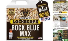 Max for Landscaping – Ground Coverage & Pet Safe Mulch Glue 32 Ounce Rock Glue