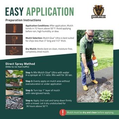 Lockscape Ultra Mulch Glue for Landscaping, 1 Gallon | Lasts Up to 2 Years, N…
