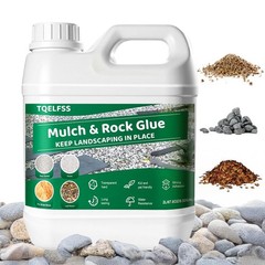 Tqelfss Rock Glue For Landscaping 2L/0.52Galrock Gluefast-Dry Strong Pea Gravel