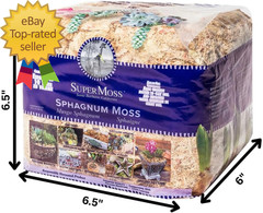 (22325) Orchid Sphagnum Moss Dried Natural 1 Pound Mini Bale