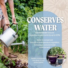 GardenStraw 3 cu ft Eco-Friendly Mulch – Clean, Water-Conserving & Effective