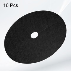 16pcs Tree Mulch Ring 12.6″ Non-Woven Round Tree Protector Weed Barrier, Black