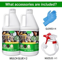 YumCraft Mulch Glue 1 Gallon Concentrate Pea Gravel Binder for Landscaping