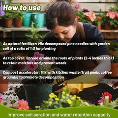 11 Oz Pine Needle Mulch for Orchid – MAQIHAN Rotting Straw for…