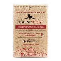HealthiStraw EquineStraw Premium Straw Bedding, Compressed Bale, 3 cubic feet