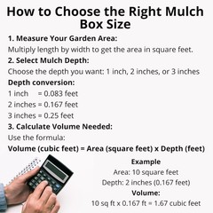 Premium Brown Wood Mulch –Organic Decorative Ground Cover for Garden & Landscape