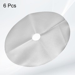 6pcs Tree Mulch Ring 12.6″ Non-Woven Round Tree Protector Weed Barrier, Silver