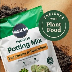 Miracle-Gro Cactus, Palm and Citrus Potting Mix Soil 8 qt. 2-Pack