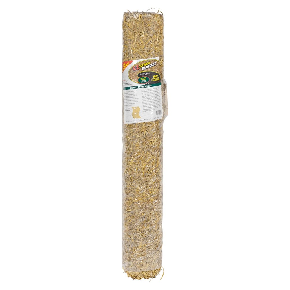 Ez-Straw Germination and Erosion Control Blanket – 4ft. x 50ft. (200 sq. ft.)