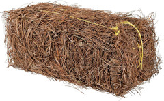 Long Leaf Pine Straw Bale for Mulch, Soil Amendment and Fall Decoration, 24.5″