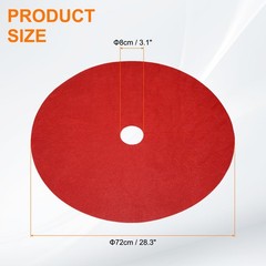 8pcs Tree Mulch Ring 28.3″ Non-Woven Round Tree Protector Weed Barrier, Red