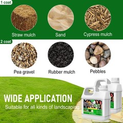 Mulch Glue, 64oz Concentrate Gravel & Rock Stabilizer for 64 oz, Clear
