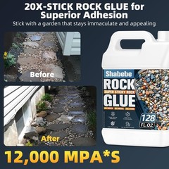 Rock Glue for Landscaping – 2 Gallon Mulch Hold with Grip Max, Strong Adhesio…