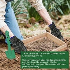 Soil Sifter, Dirt Sifter for Gardening, Compost Sifter, Garden Sieve, Light