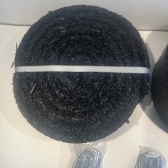 VEVOR Rubber Mulch Roll 120 x 4.5in 2 Rolls Landscape Recycled Rubber Mulch Mat