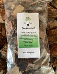 Pine bark mulch, Mulch for terrarium, Pine bark for decore 1Litre (0,26 gallon)