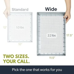 Soil Sifter, Wide Size (17.5 x 11.5 inches) with 3/8-inch Mesh, Garden 3/8 inch