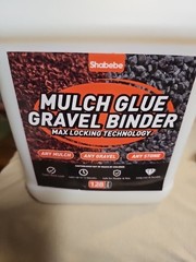 Shabebe Mulch Glue for Landscaping, 1 Gallon Gravel Binder
