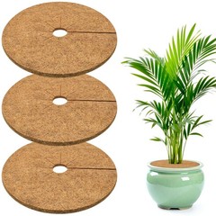 11.8 Inch Coconut Fiber Tree Ring Mulch Mat, 3 Pack Tree Mulch Ring | 100% Na…