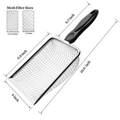 Soil Sifter for Gardening Pack of 2, Dirt Sifter Compost Sifter with